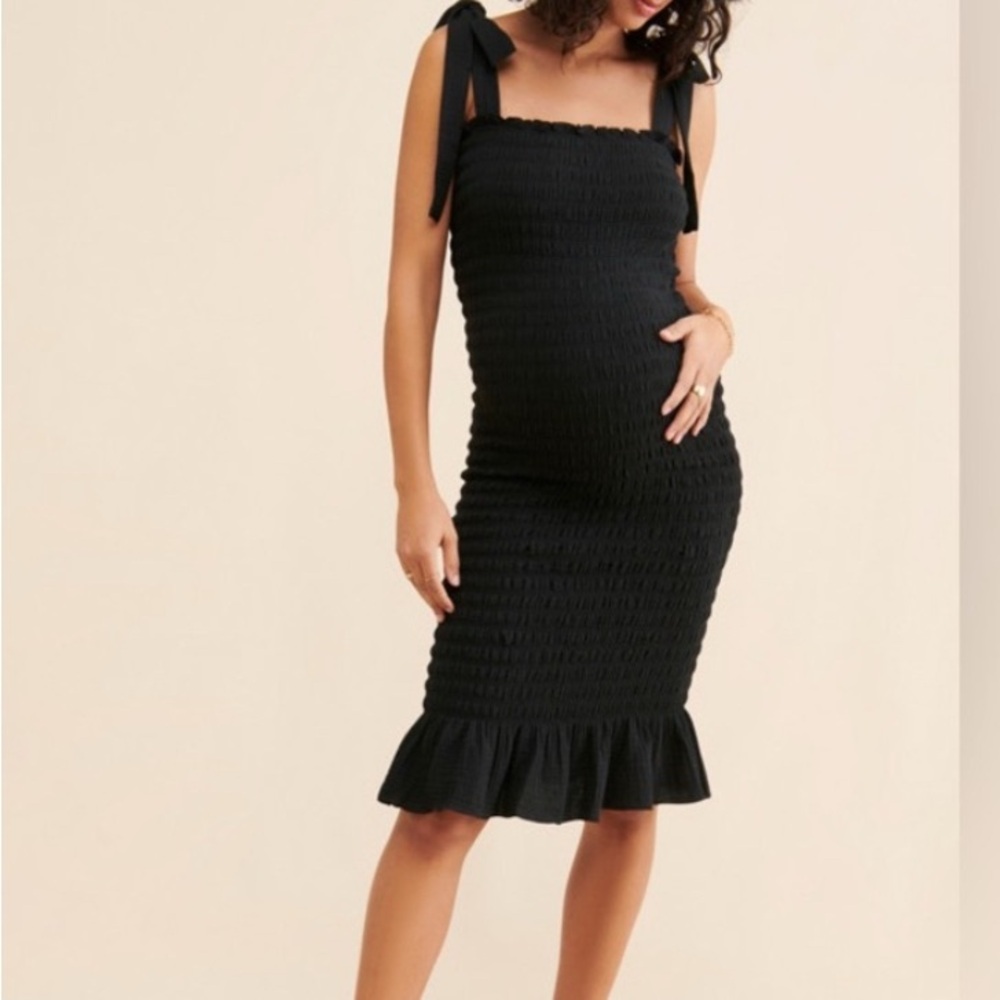 Nothing fits but Elegant Black Maternity Dress